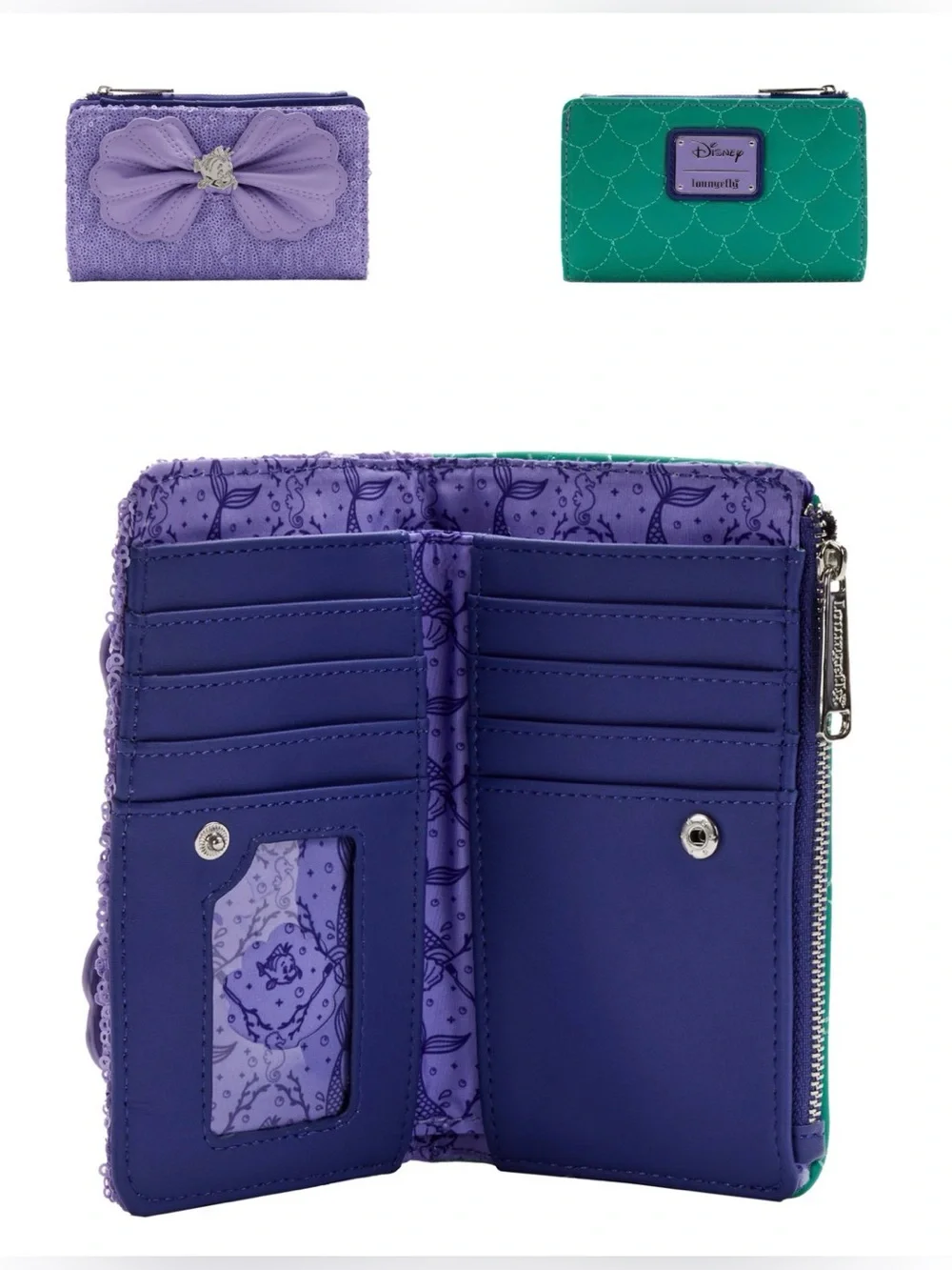 Princess Sequins Ariel Loungefly Wallet